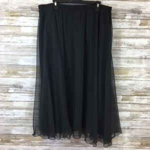 Vintage Skirts - Vintage NWT 80’s Black Sheer Evening Skirt 24W Vintage Skirts - Vintage NWT 80’s Black Sheer Evening Skirt 24W